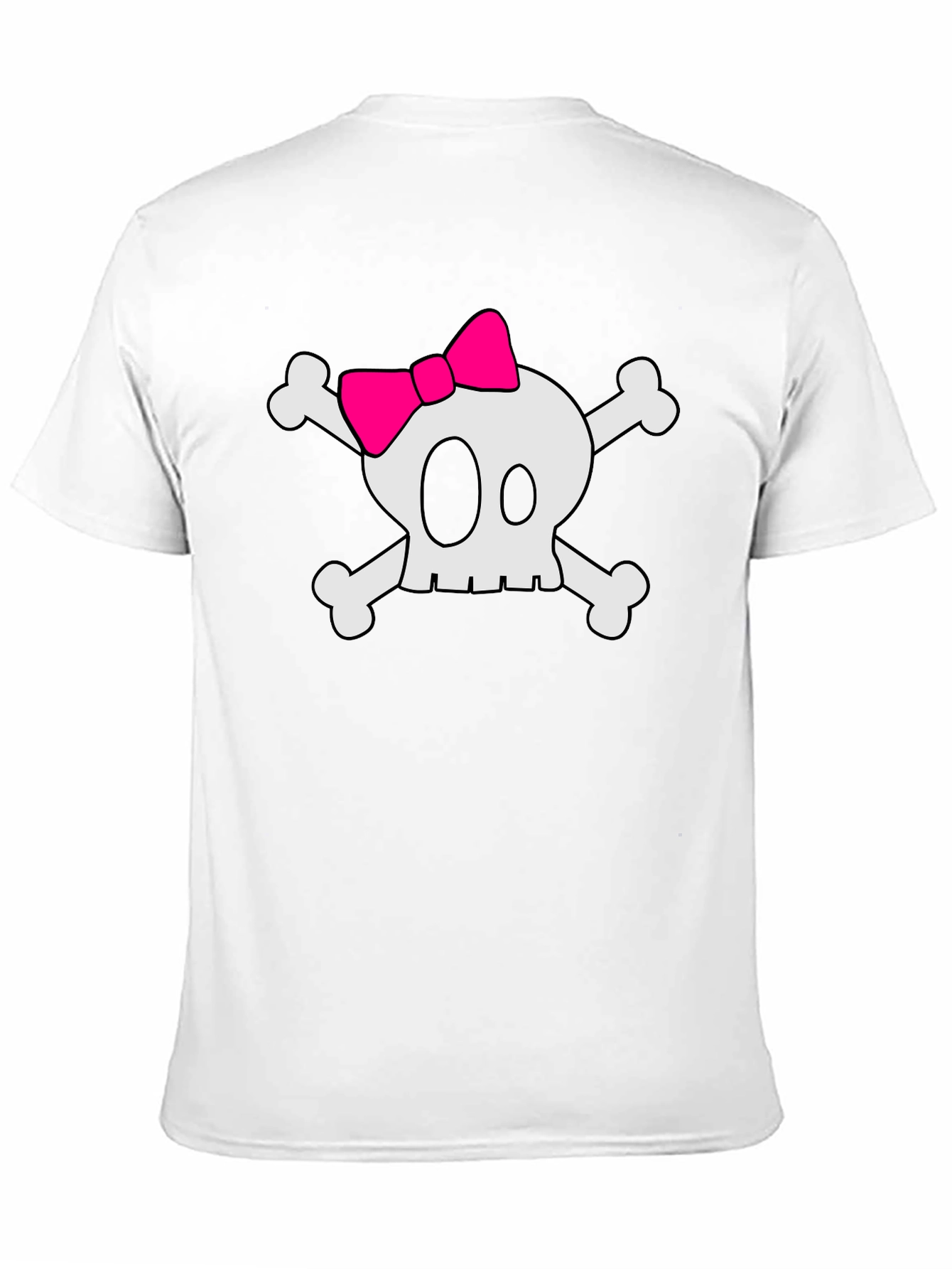 Skull & Crossbones T-Shirt with Pink Bow