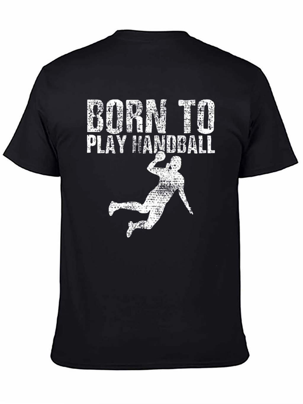 Born To Play Handball Black T-Shirt