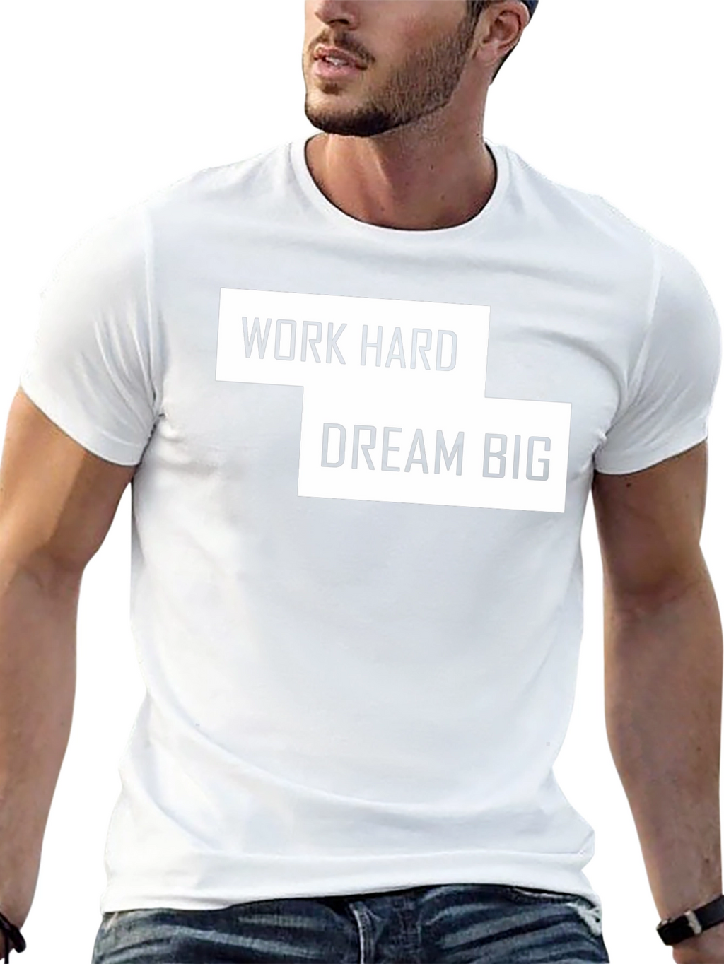 Work Hard Dream Big Black Tee
