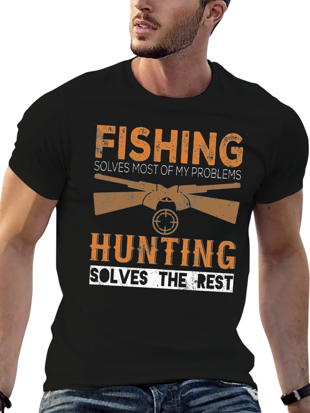 Fishing and Hunting Graphic Tee