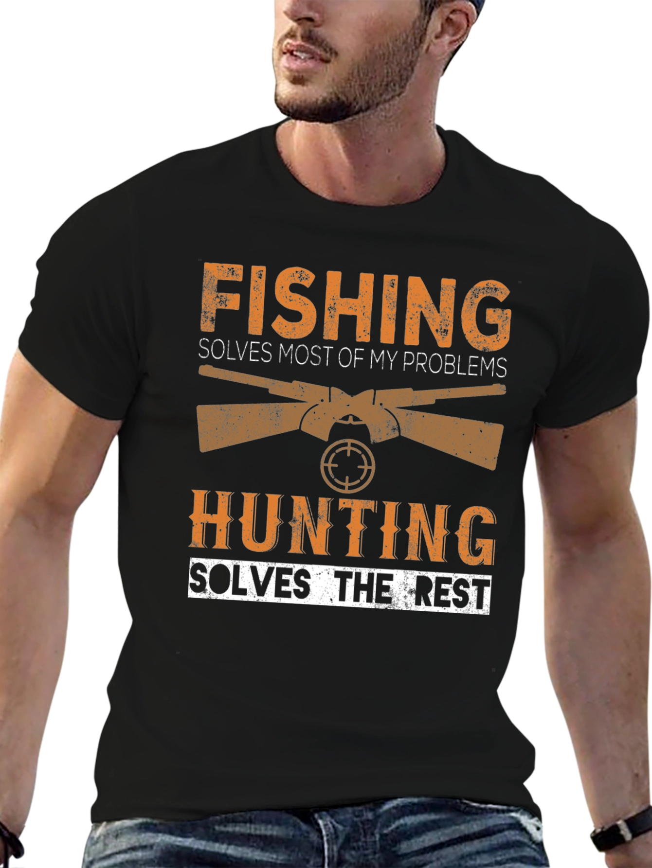 Fishing and Hunting Graphic Tee