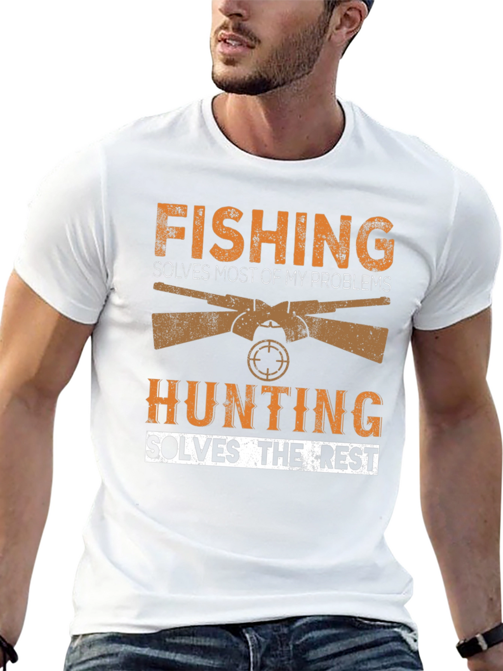 Fishing and Hunting Graphic Tee
