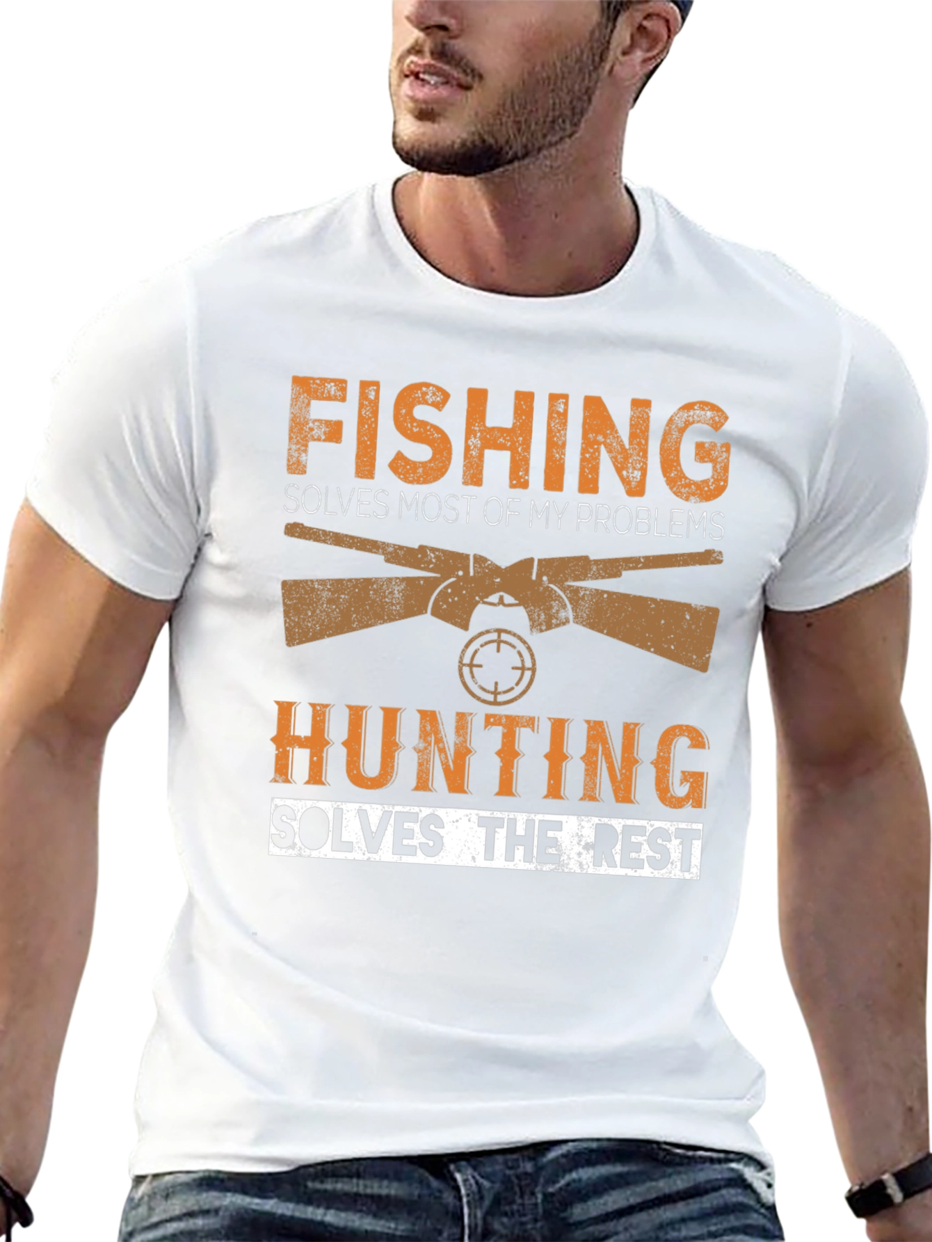 Fishing and Hunting Graphic Tee