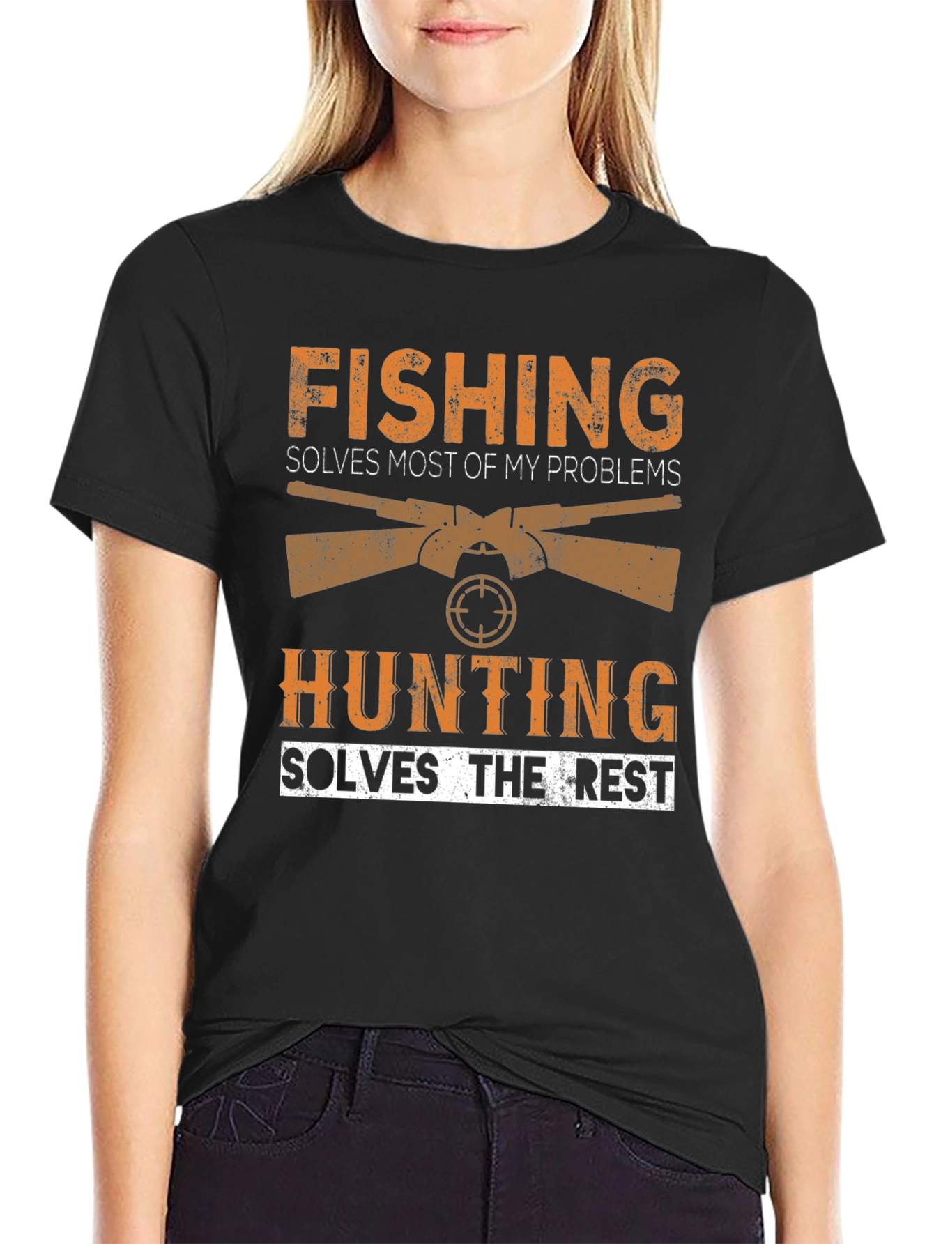 Fishing and Hunting Graphic Tee