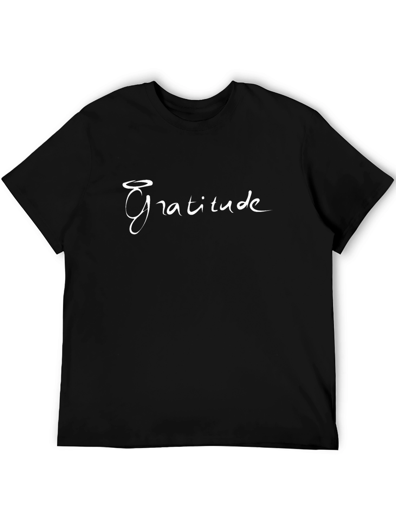 Gratitude Graphic Tee - Stylish Black T-Shirt