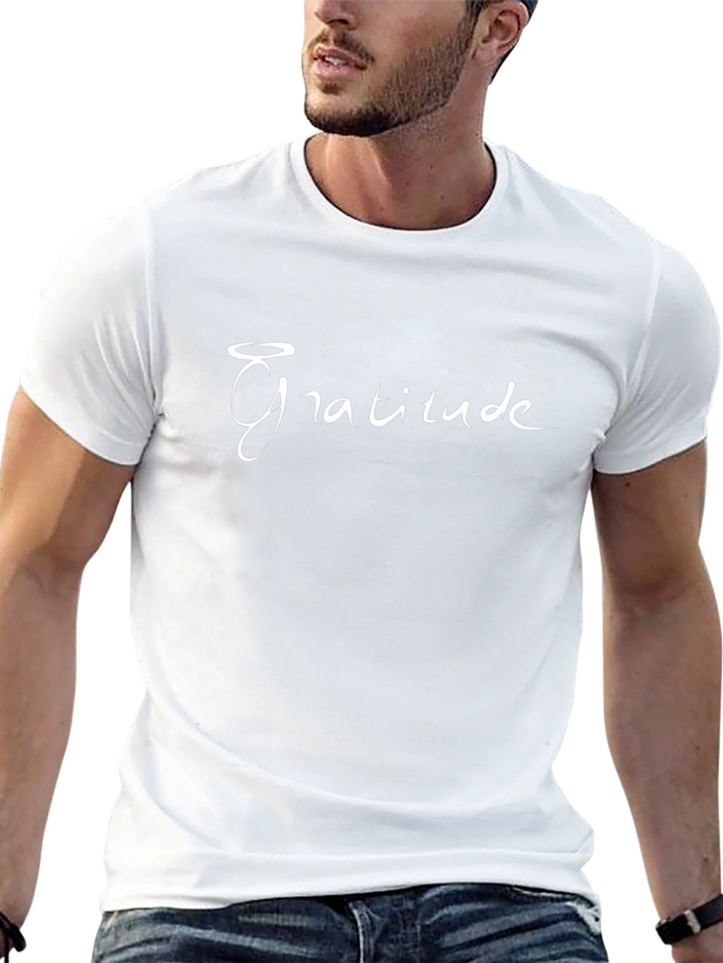 Gratitude Graphic Tee - Stylish Black T-Shirt