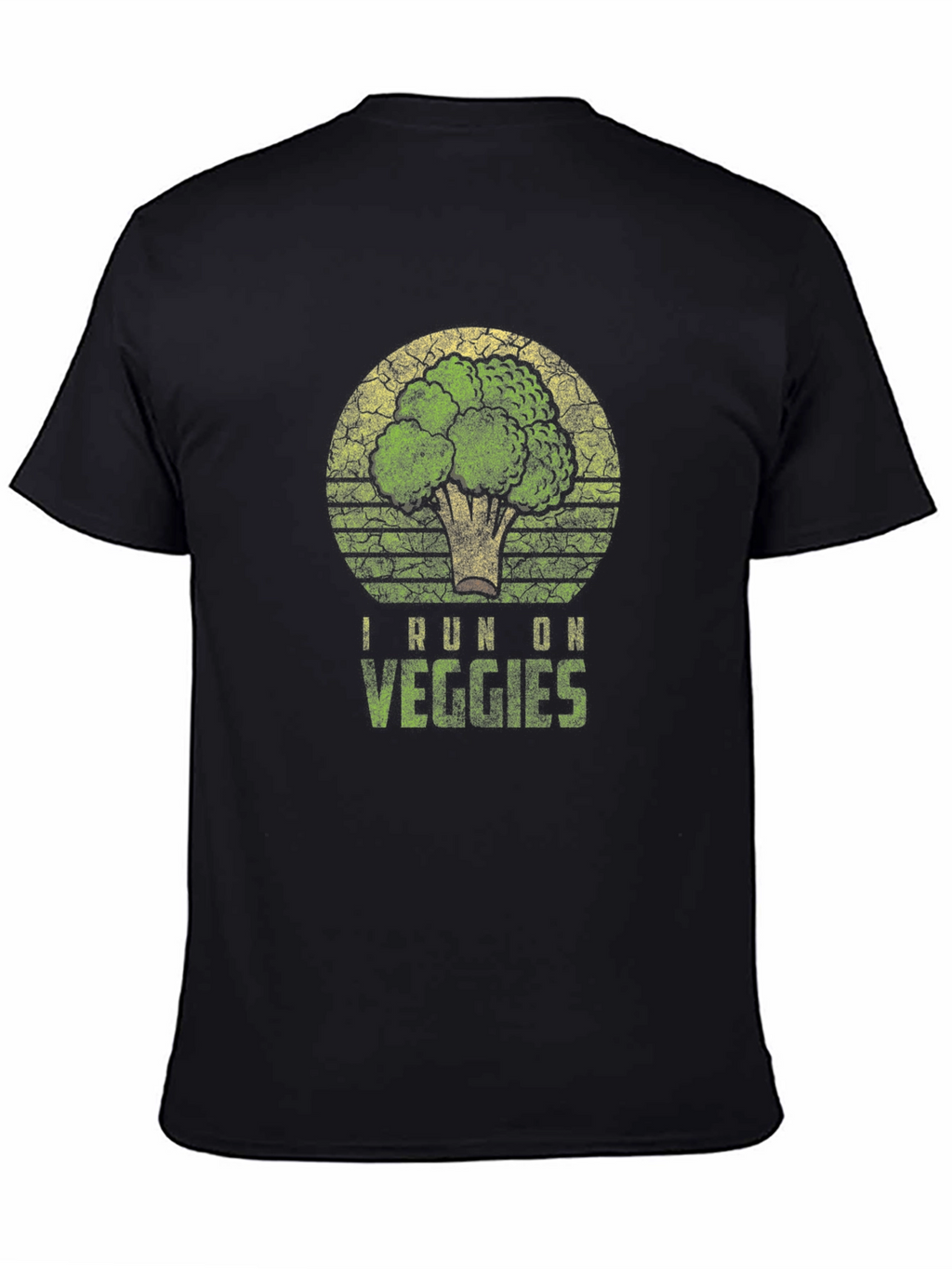 I Run on Veggies T-Shirt - Broccoli Graphic Tee