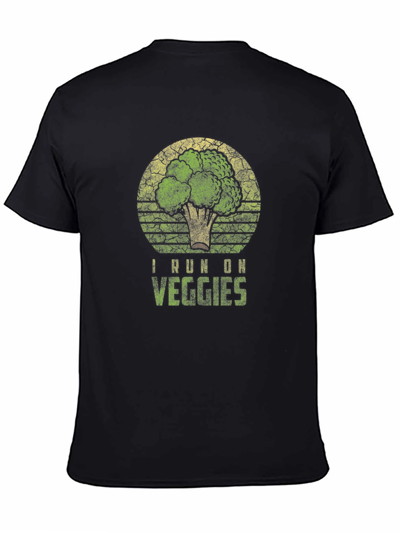 I Run on Veggies T-Shirt - Broccoli Graphic Tee