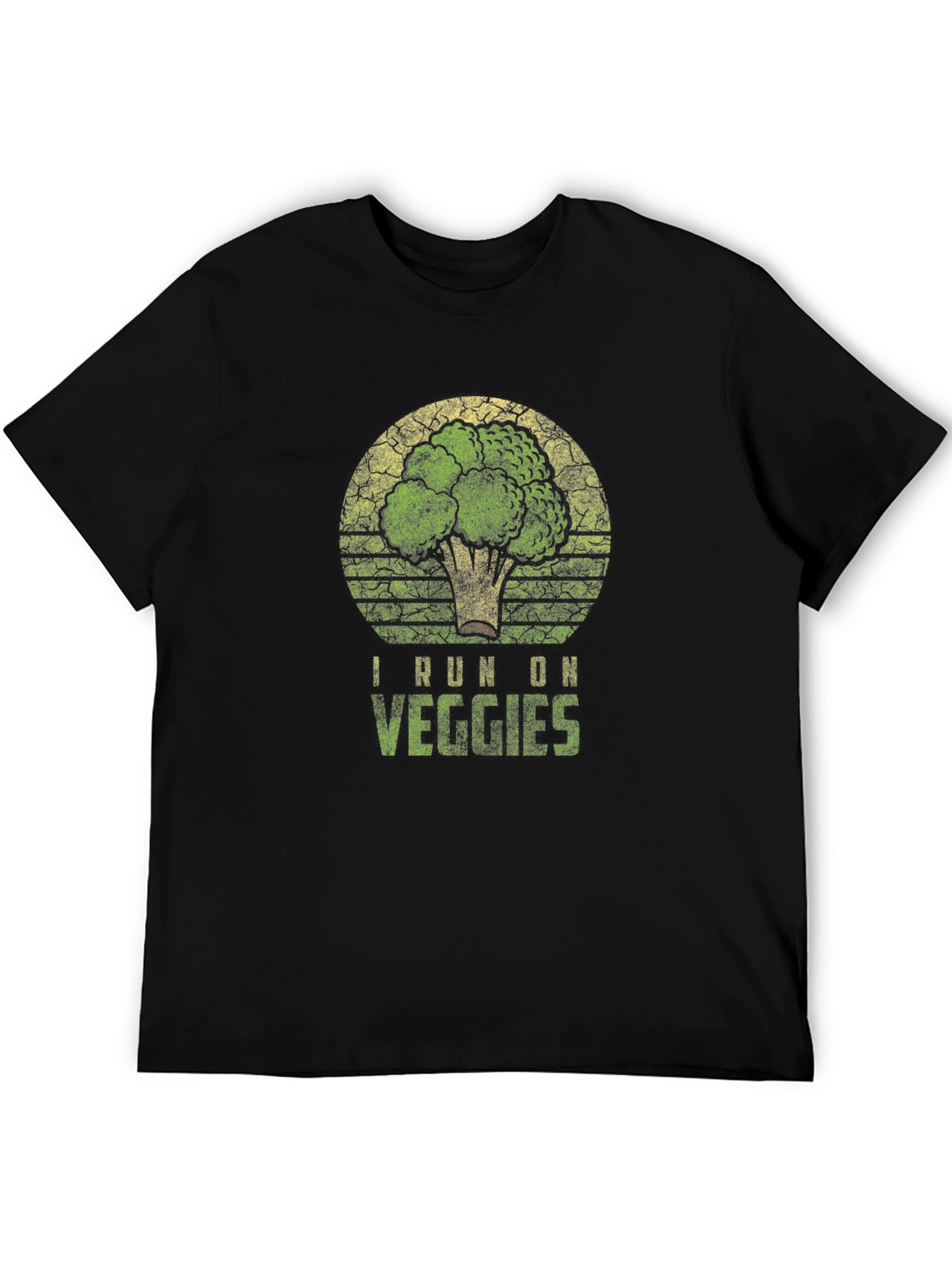 I Run on Veggies T-Shirt - Broccoli Graphic Tee
