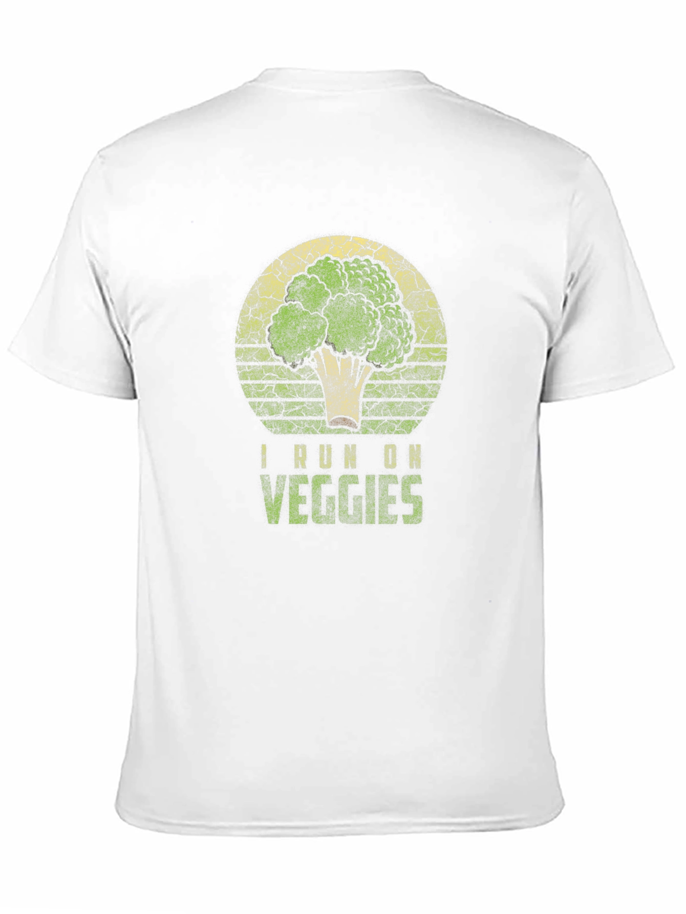 I Run on Veggies T-Shirt - Broccoli Graphic Tee