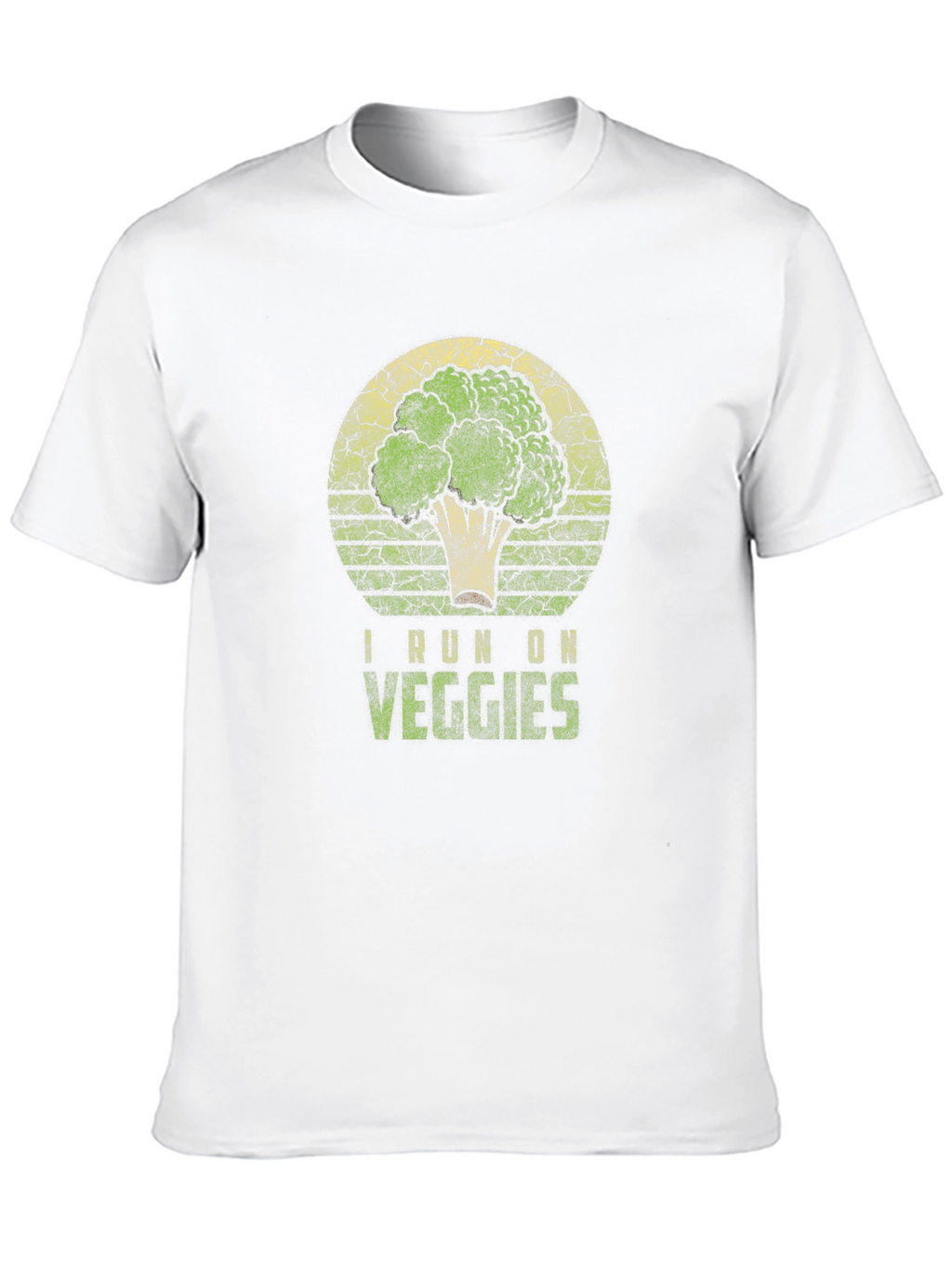 I Run on Veggies T-Shirt - Broccoli Graphic Tee