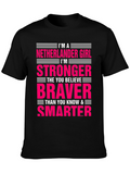 Netherlander Girl T-Shirt - Strong Brave & Smart