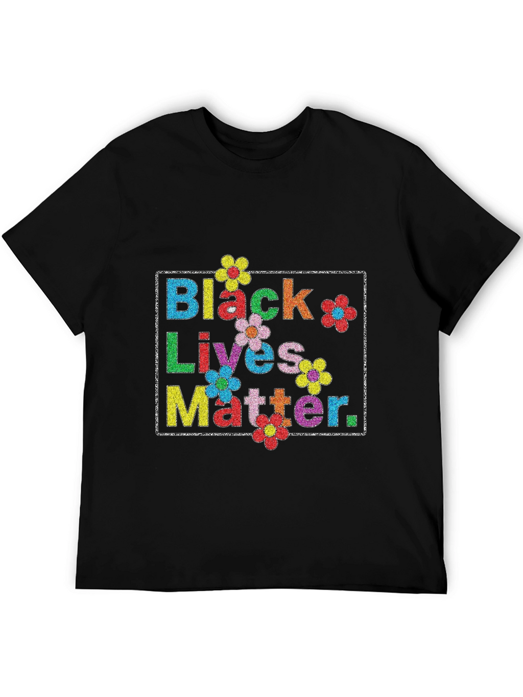 Black Lives Matter Floral T-Shirt