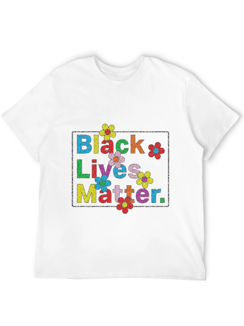 Black Lives Matter Floral T-Shirt