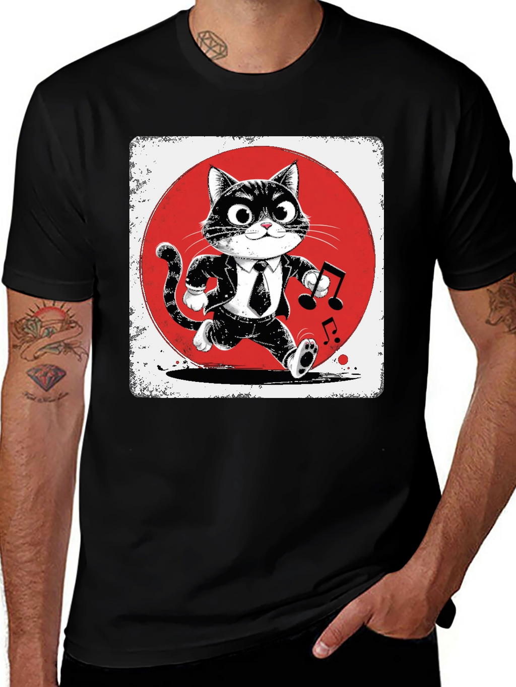 Cool Cat Musician T-Shirt