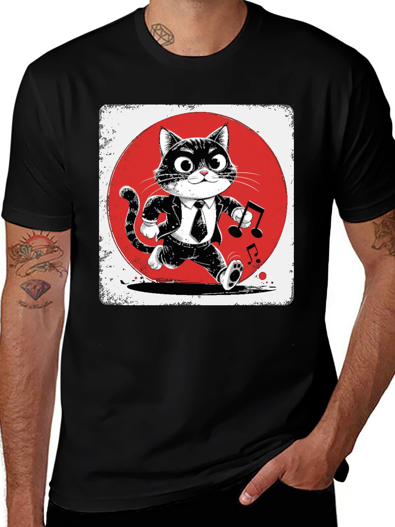 Cool Cat Musician T-Shirt