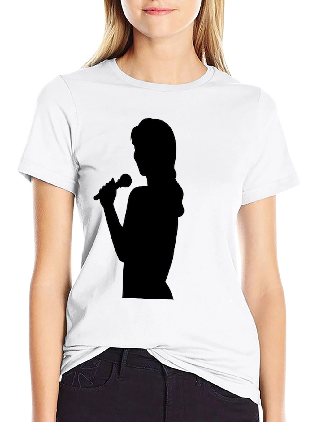 Singer Silhouette Black T-Shirt