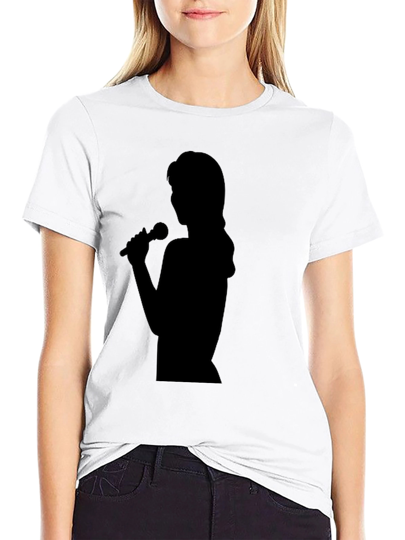 Singer Silhouette Black T-Shirt