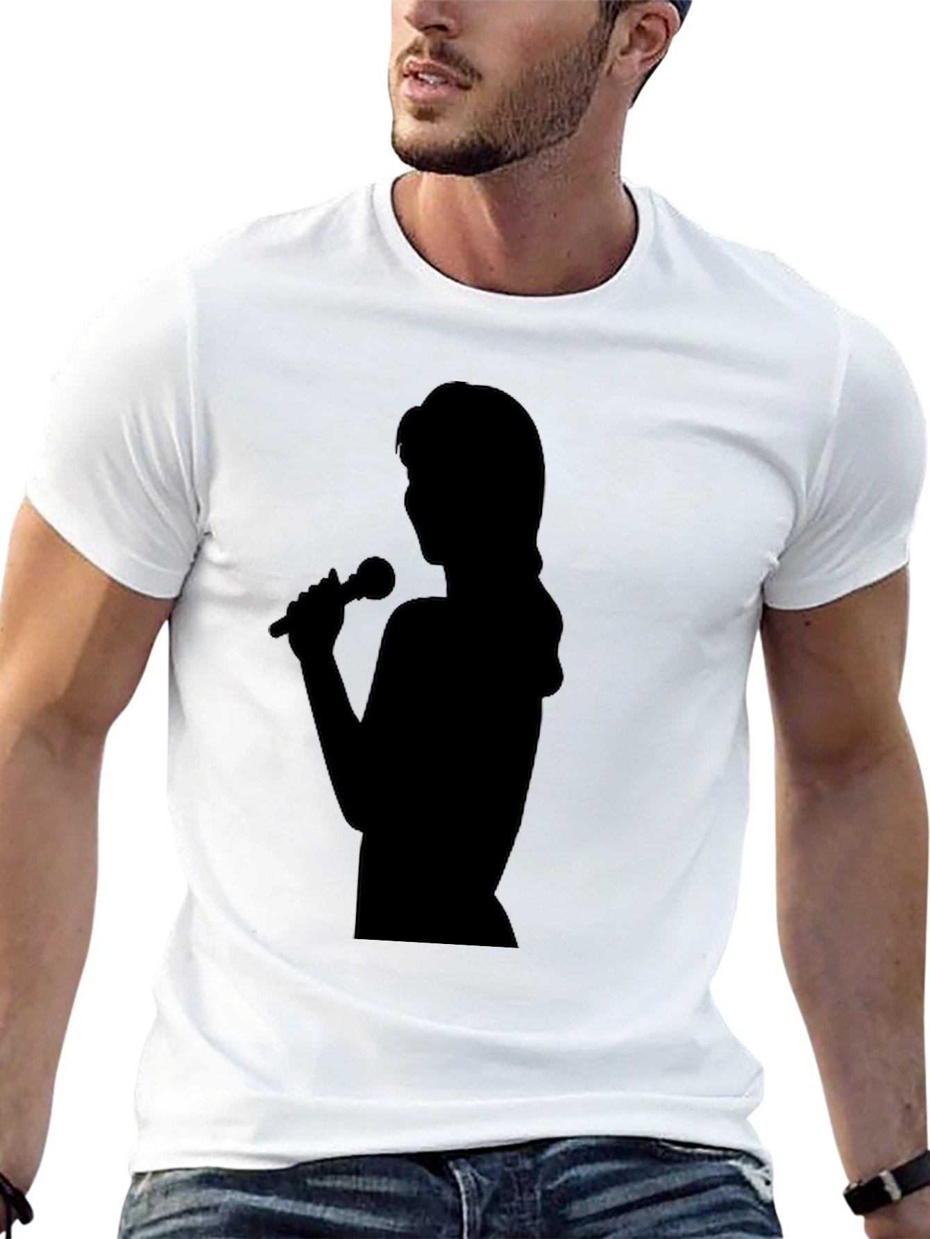 Singer Silhouette Black T-Shirt