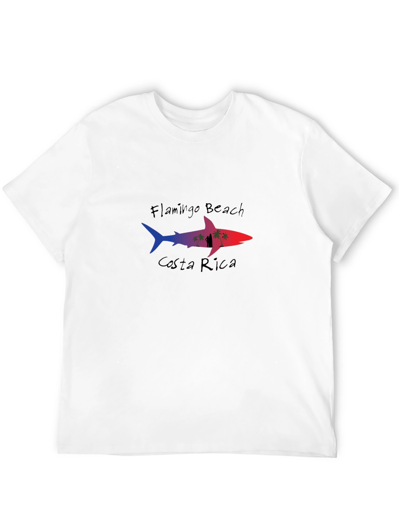Flamingo Beach Costa Rica Shark T-Shirt