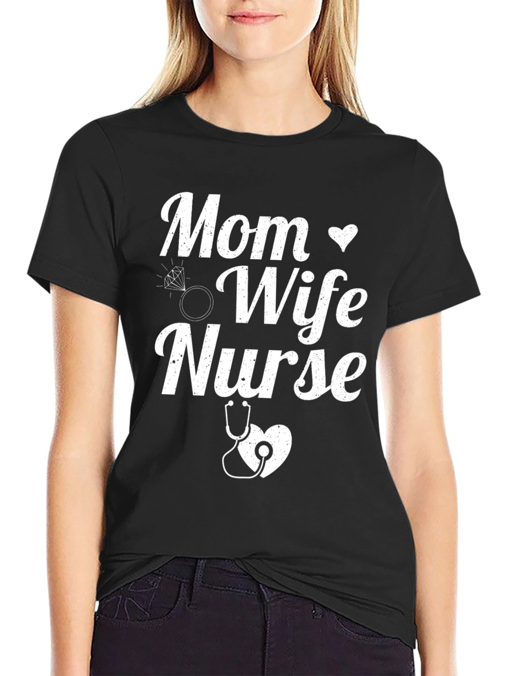 Mom Wife Nurse Graphic Tee - Perfect Gift!