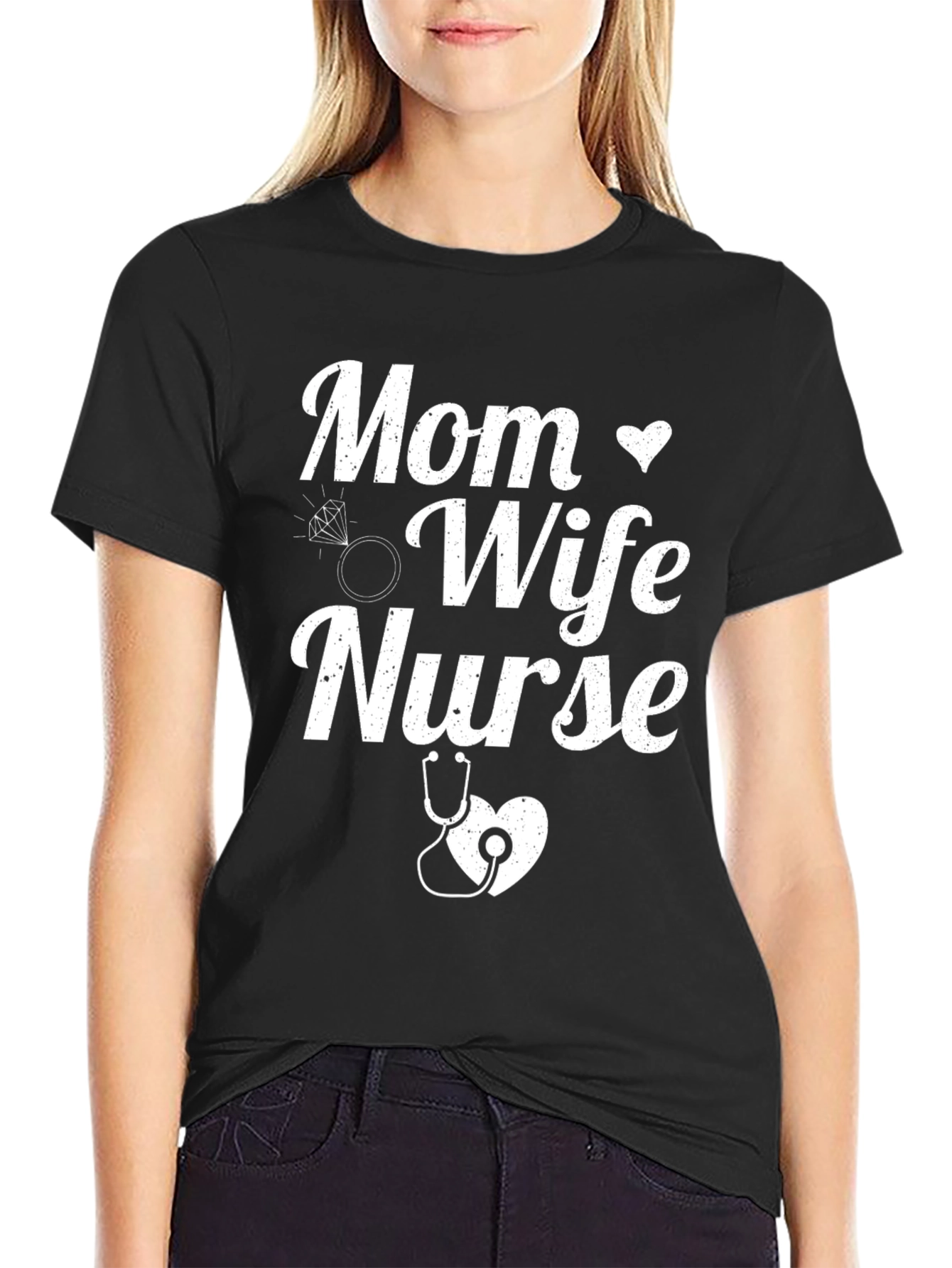 Mom Wife Nurse Graphic Tee - Perfect Gift!
