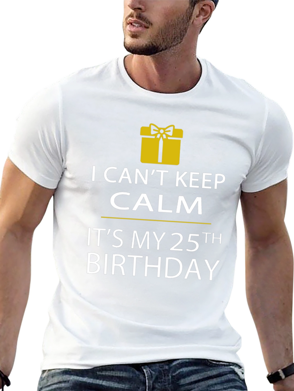 I Cant Keep Calm 25th Birthday T-Shirt