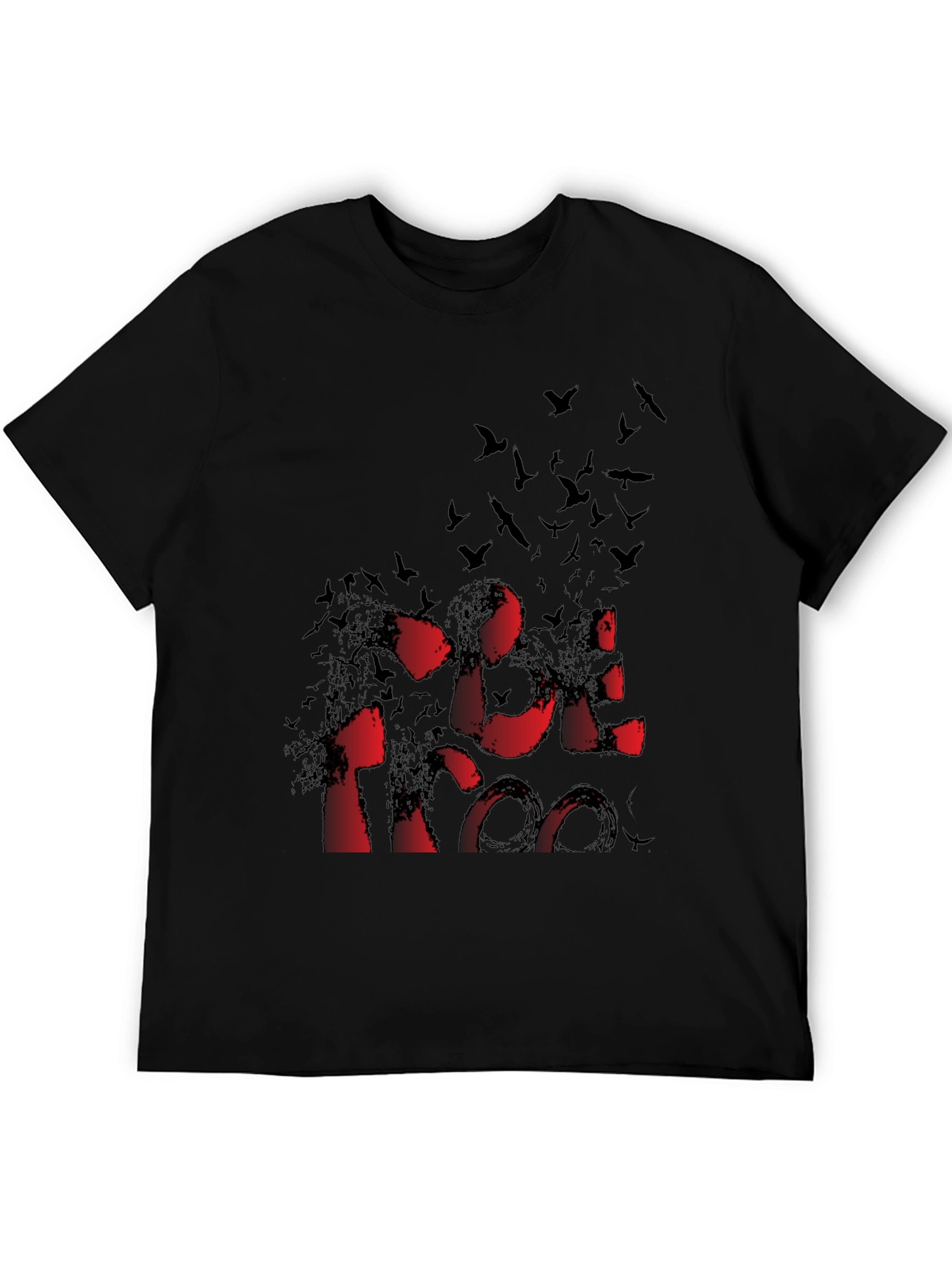 Red/Black Birds Graphic T-Shirt