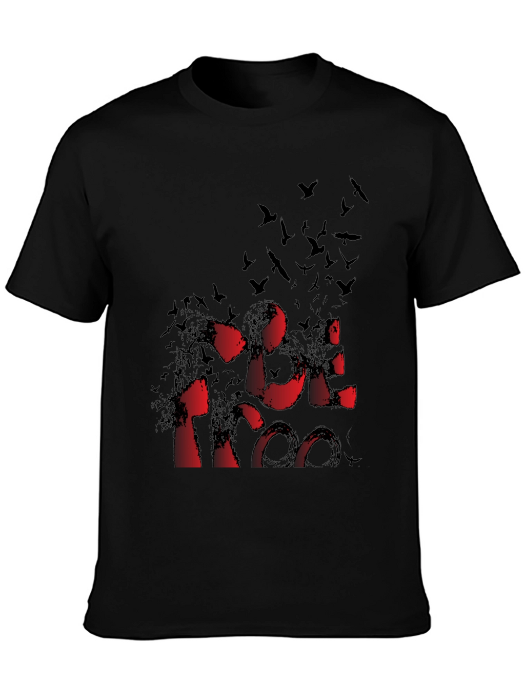 Red/Black Birds Graphic T-Shirt