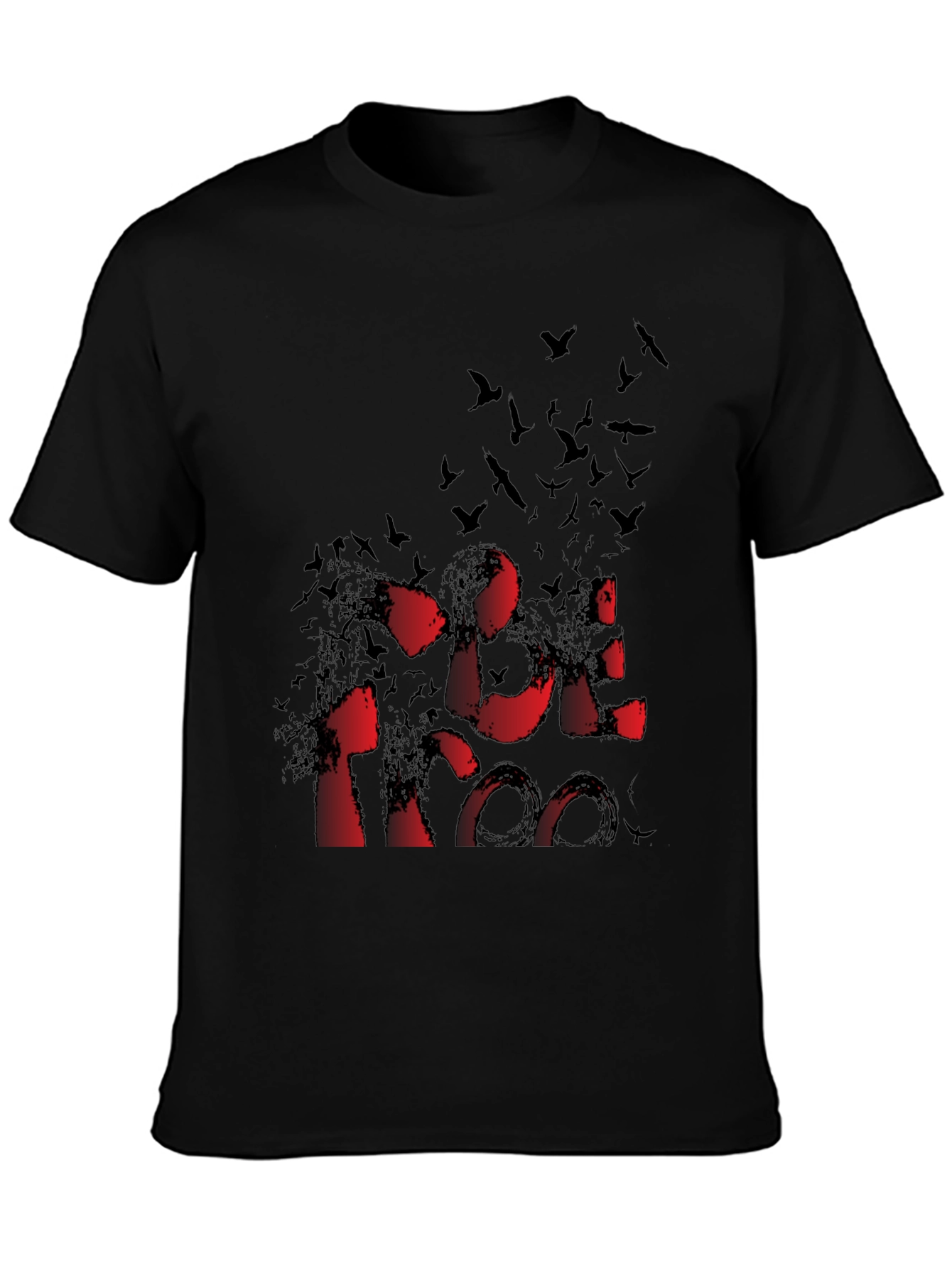 Red/Black Birds Graphic T-Shirt