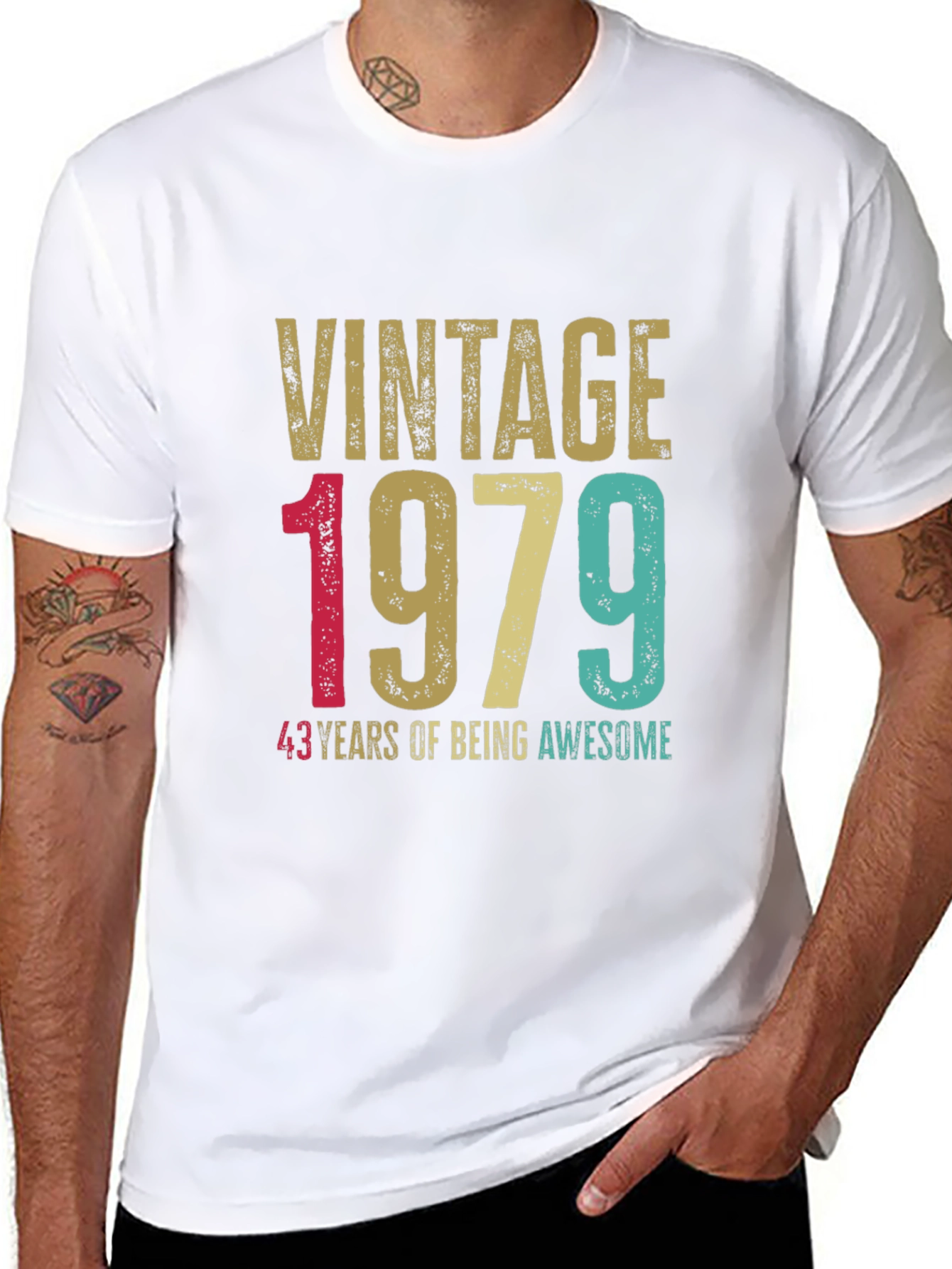 Vintage 1979 T-Shirt - 43 Years of Being Awesome