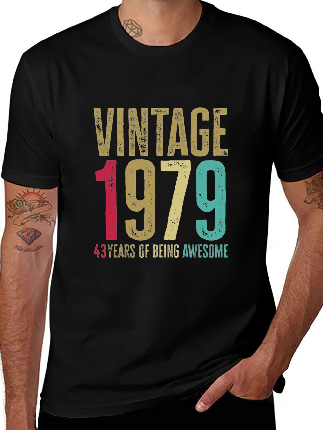 Vintage 1979 T-Shirt - 43 Years of Being Awesome
