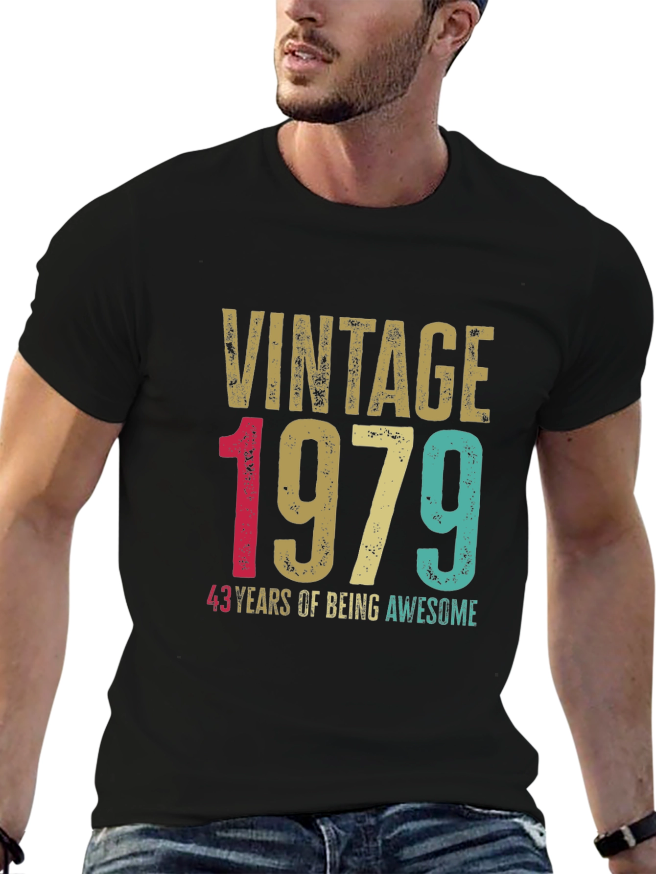 Vintage 1979 T-Shirt - 43 Years of Being Awesome