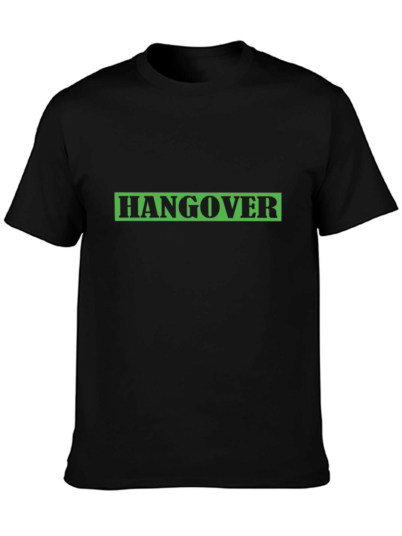 Hangover T-Shirt - Black Crew Neck Tee
