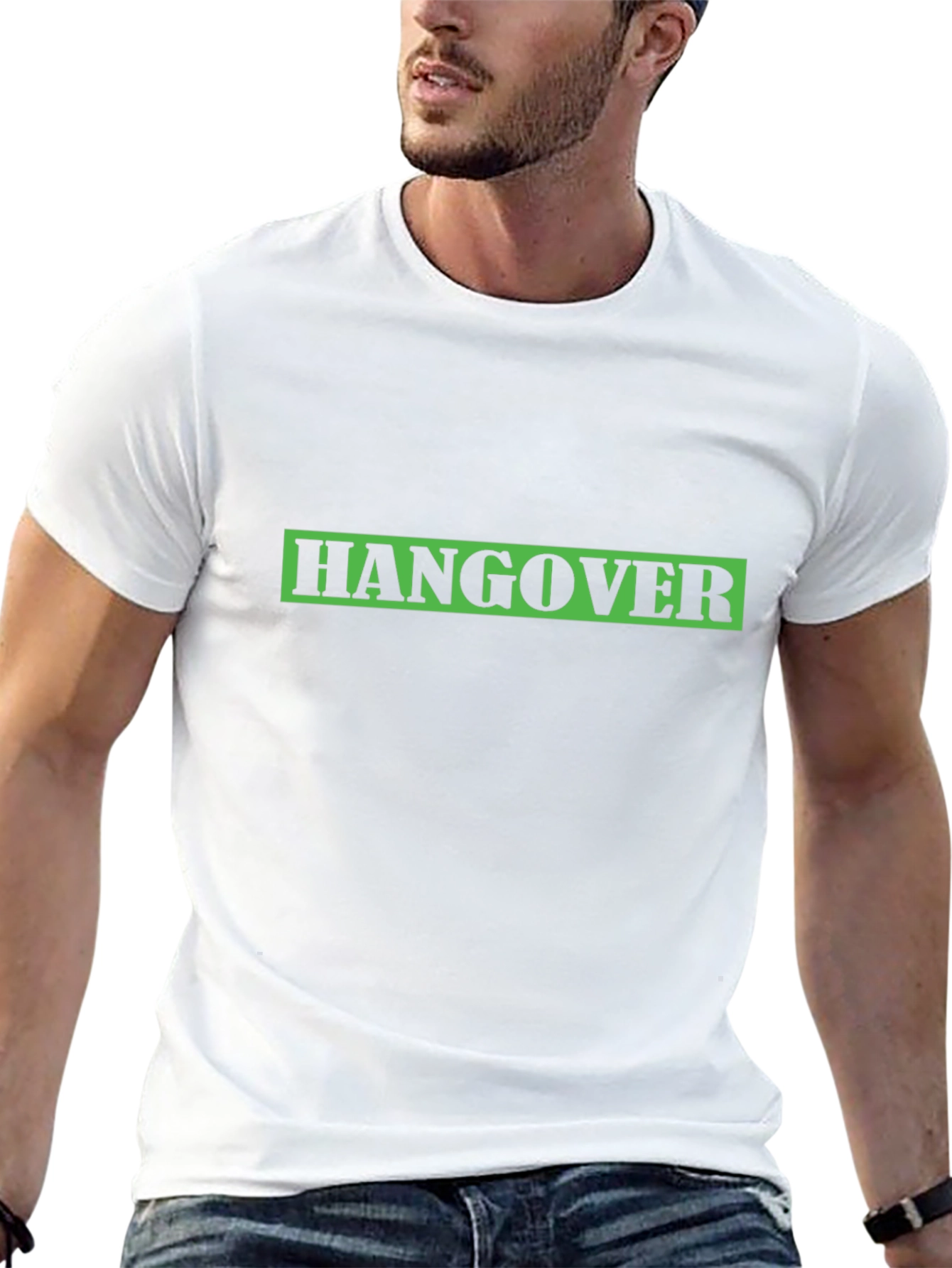 Hangover T-Shirt - Black Crew Neck Tee