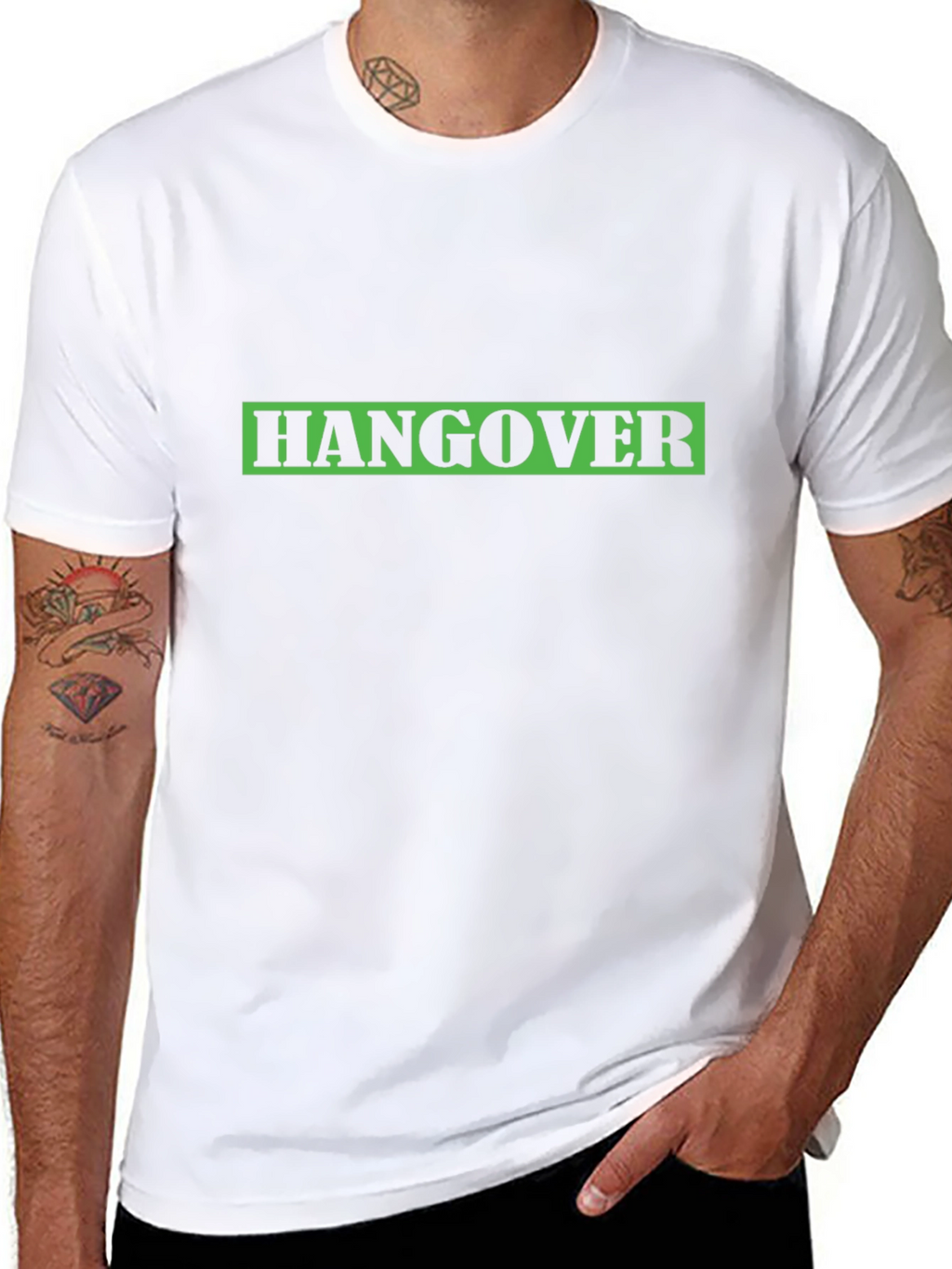 Hangover T-Shirt - Black Crew Neck Tee