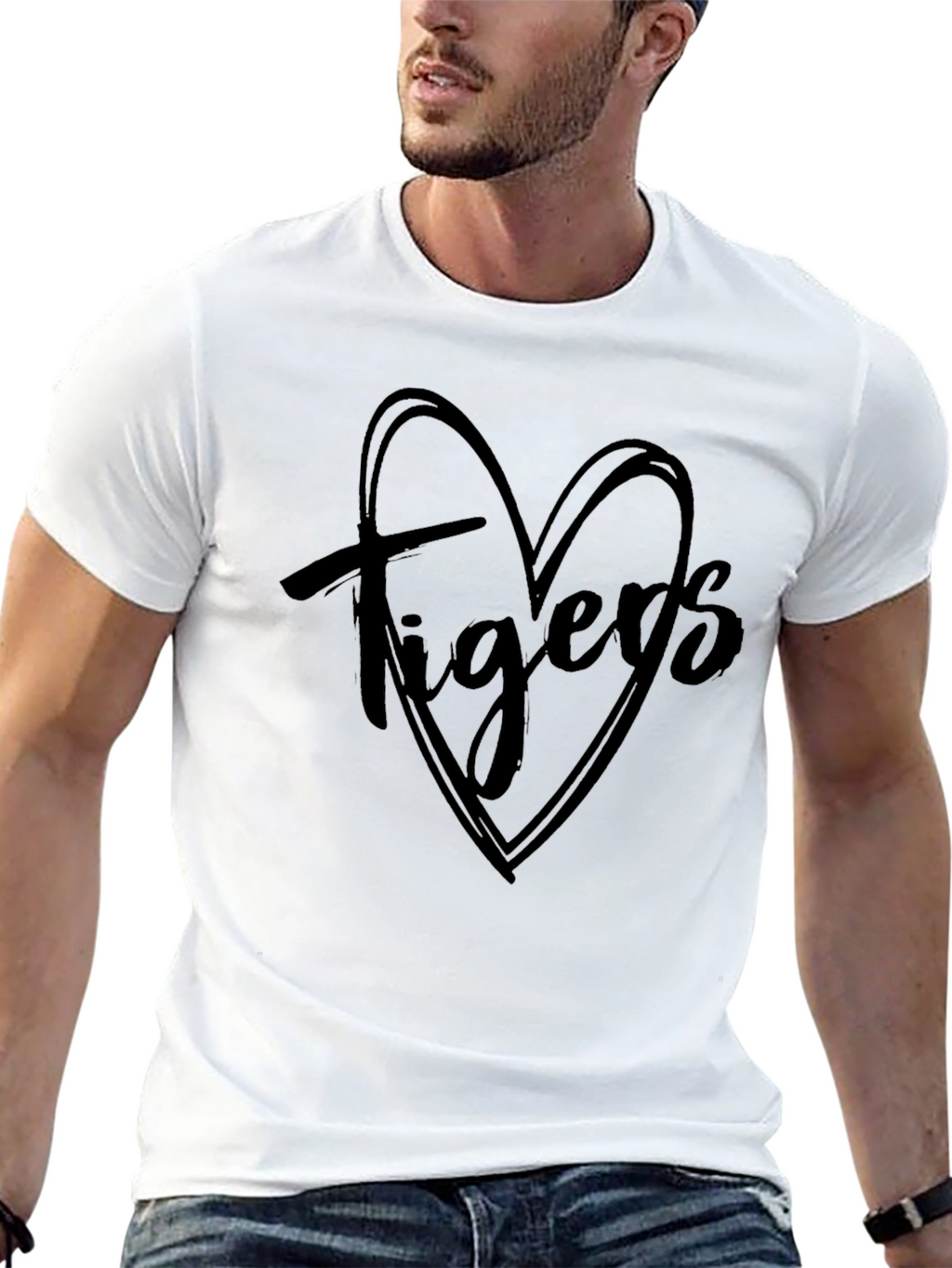Tigers Heart Graphic Print Tee