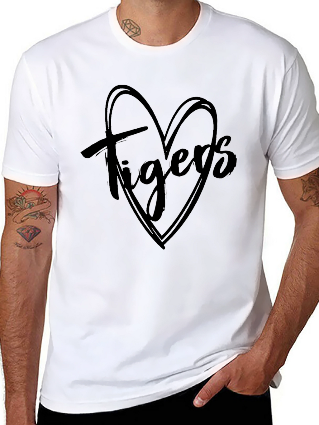Tigers Heart Graphic Print Tee