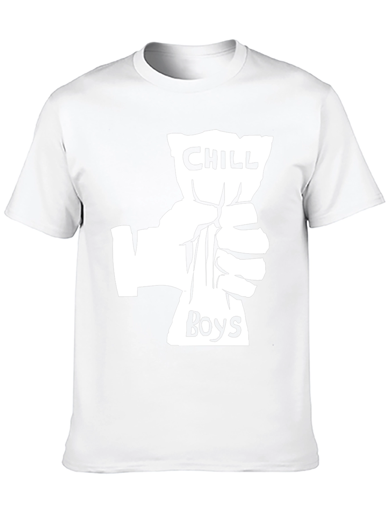 Chill Boys Graphic T-Shirt - Black Crew Neck Tee