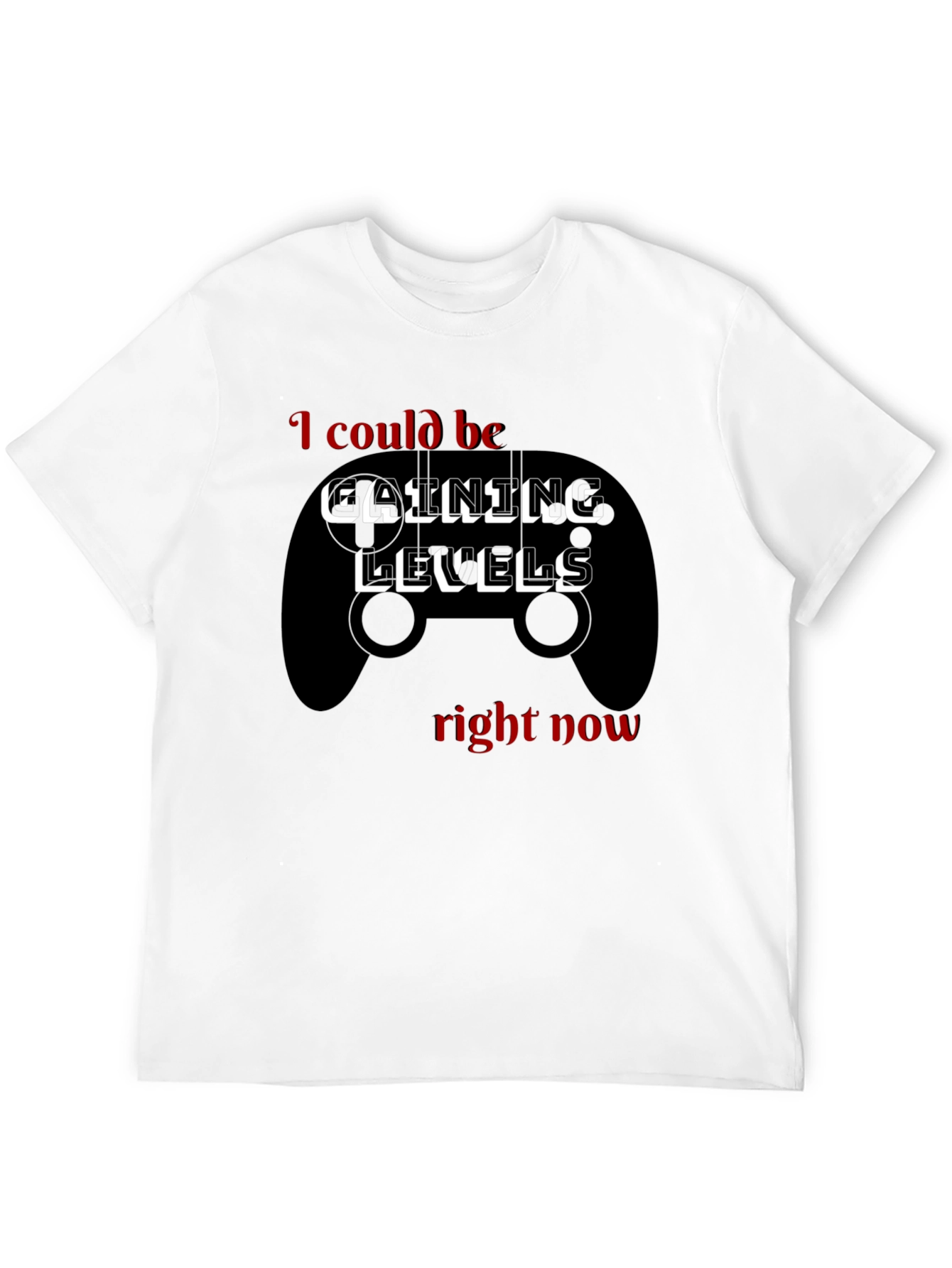 Gaining Levels T-Shirt - Gamer Style