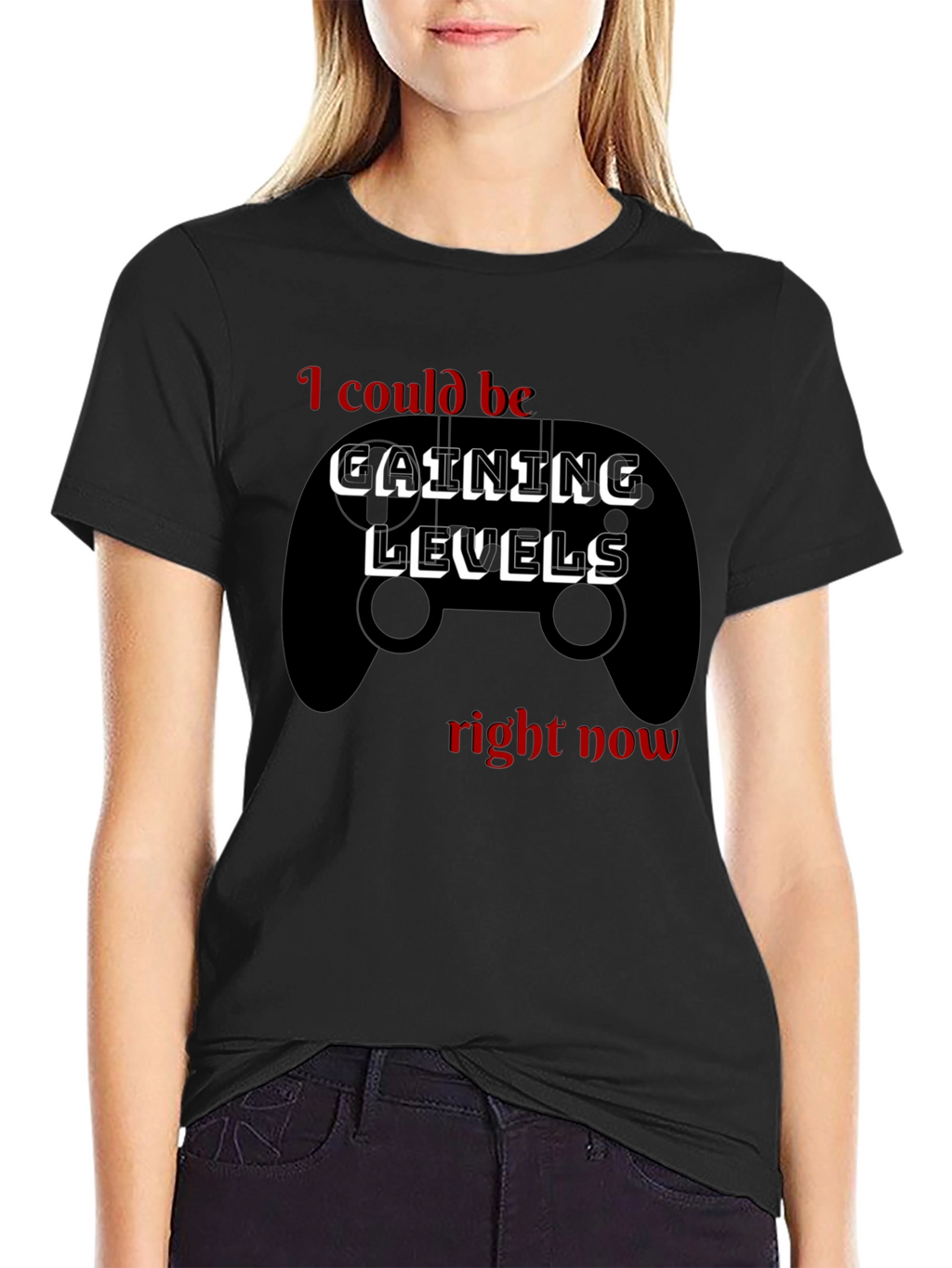 Gaining Levels T-Shirt - Gamer Style