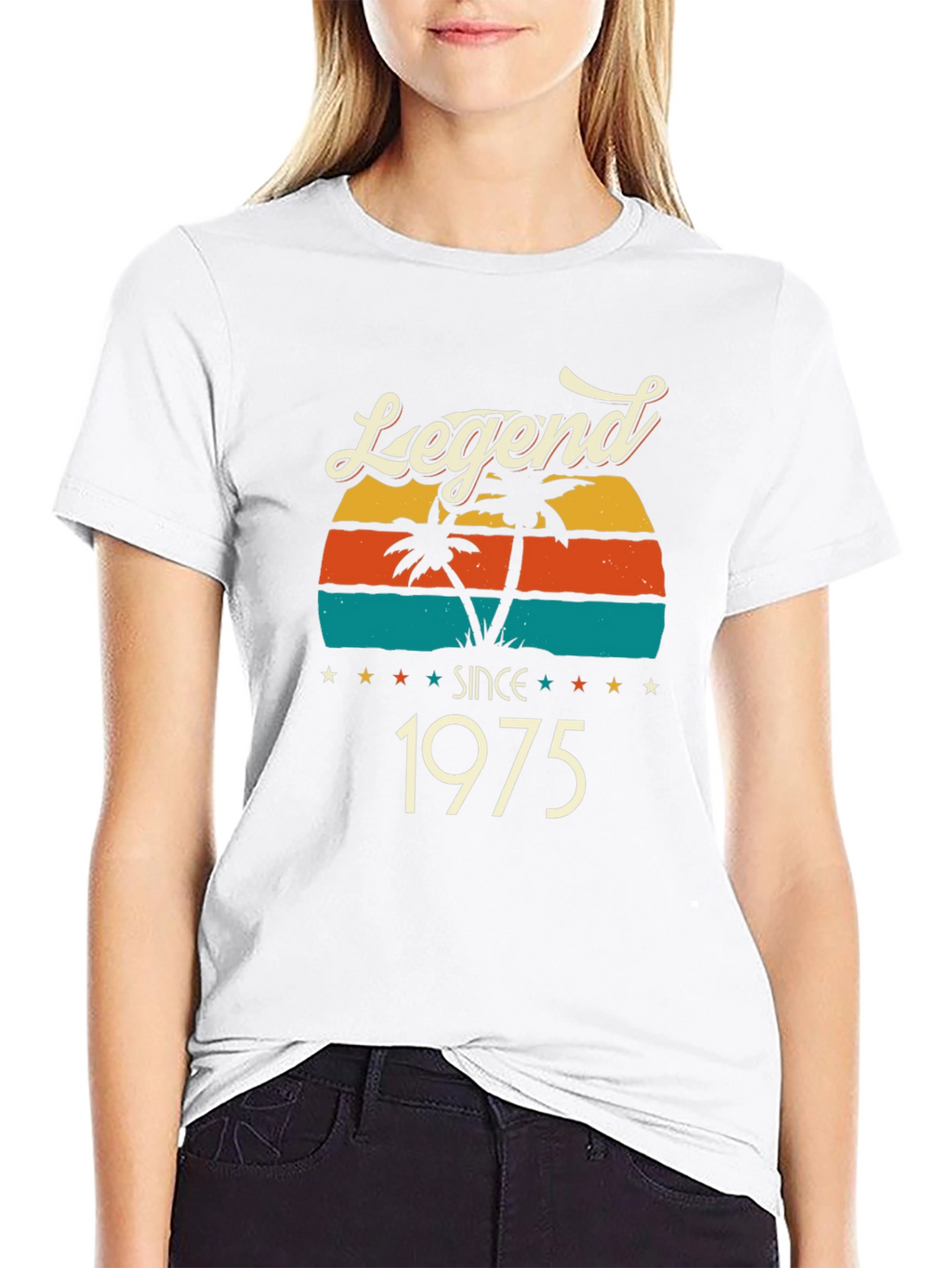 Legend Since 1975 T-Shirt Retro Sunset