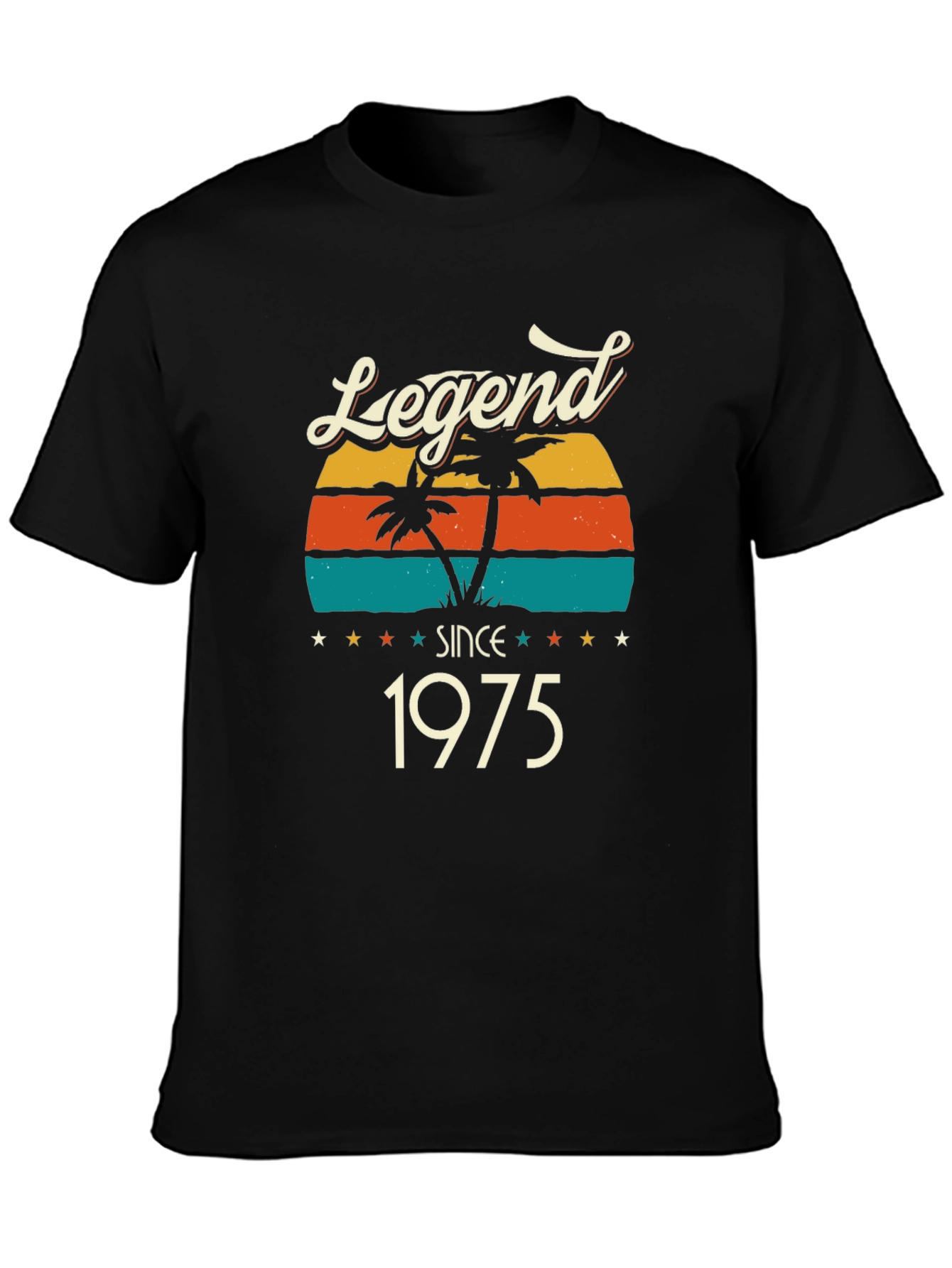 Legend Since 1975 T-Shirt Retro Sunset