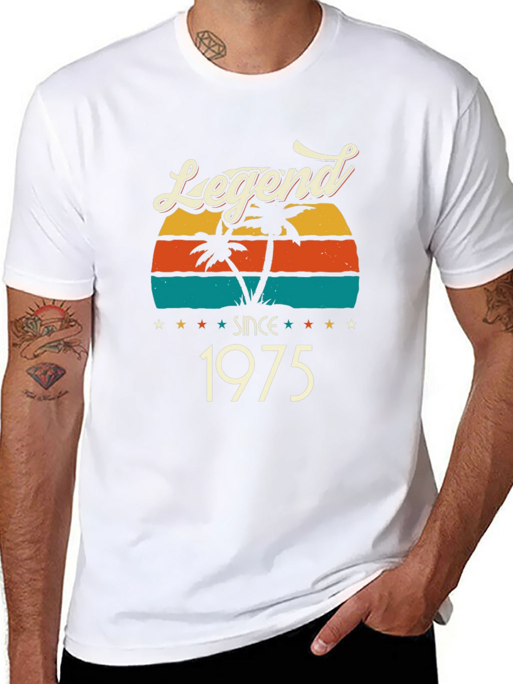 Legend Since 1975 T-Shirt Retro Sunset