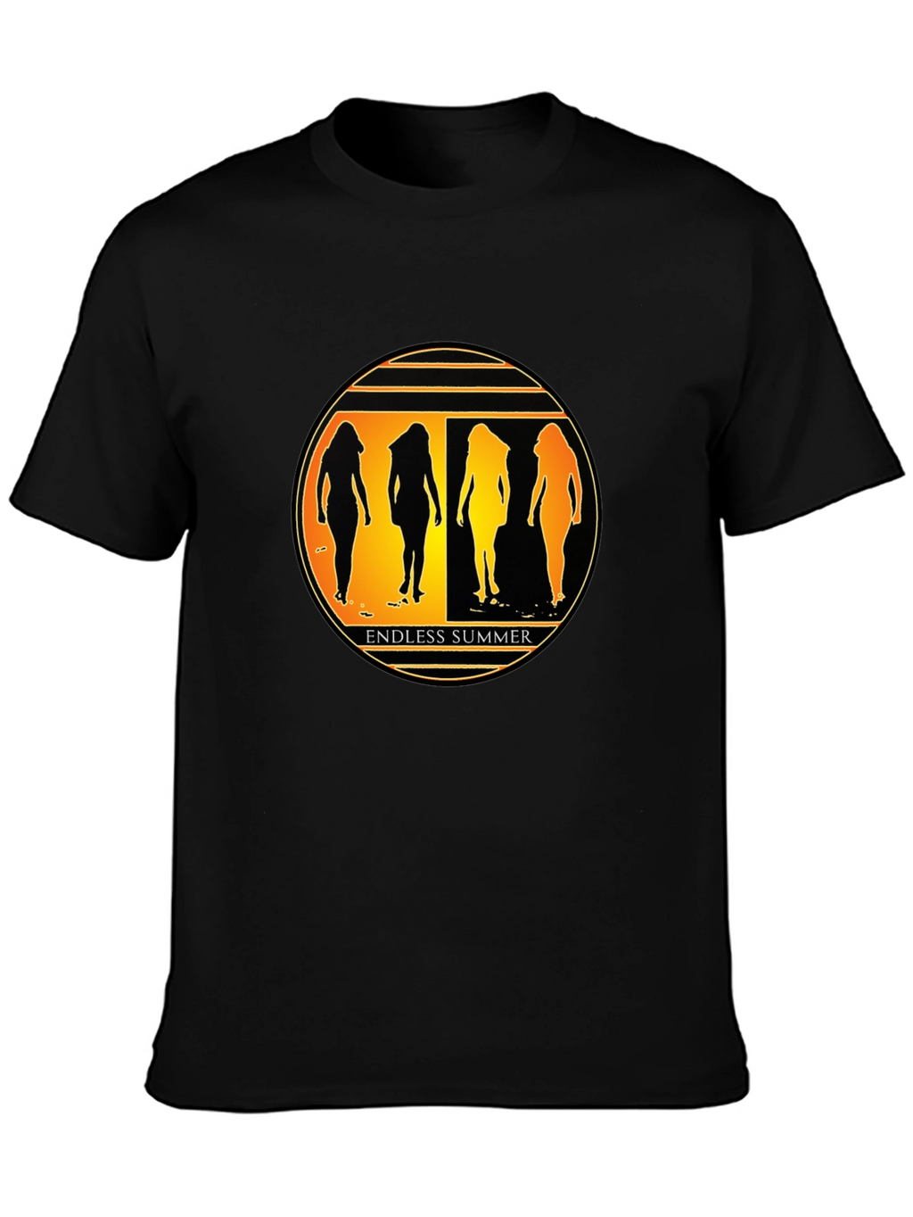 Endless Summer Graphic Tee - Stylish Black T-Shirt