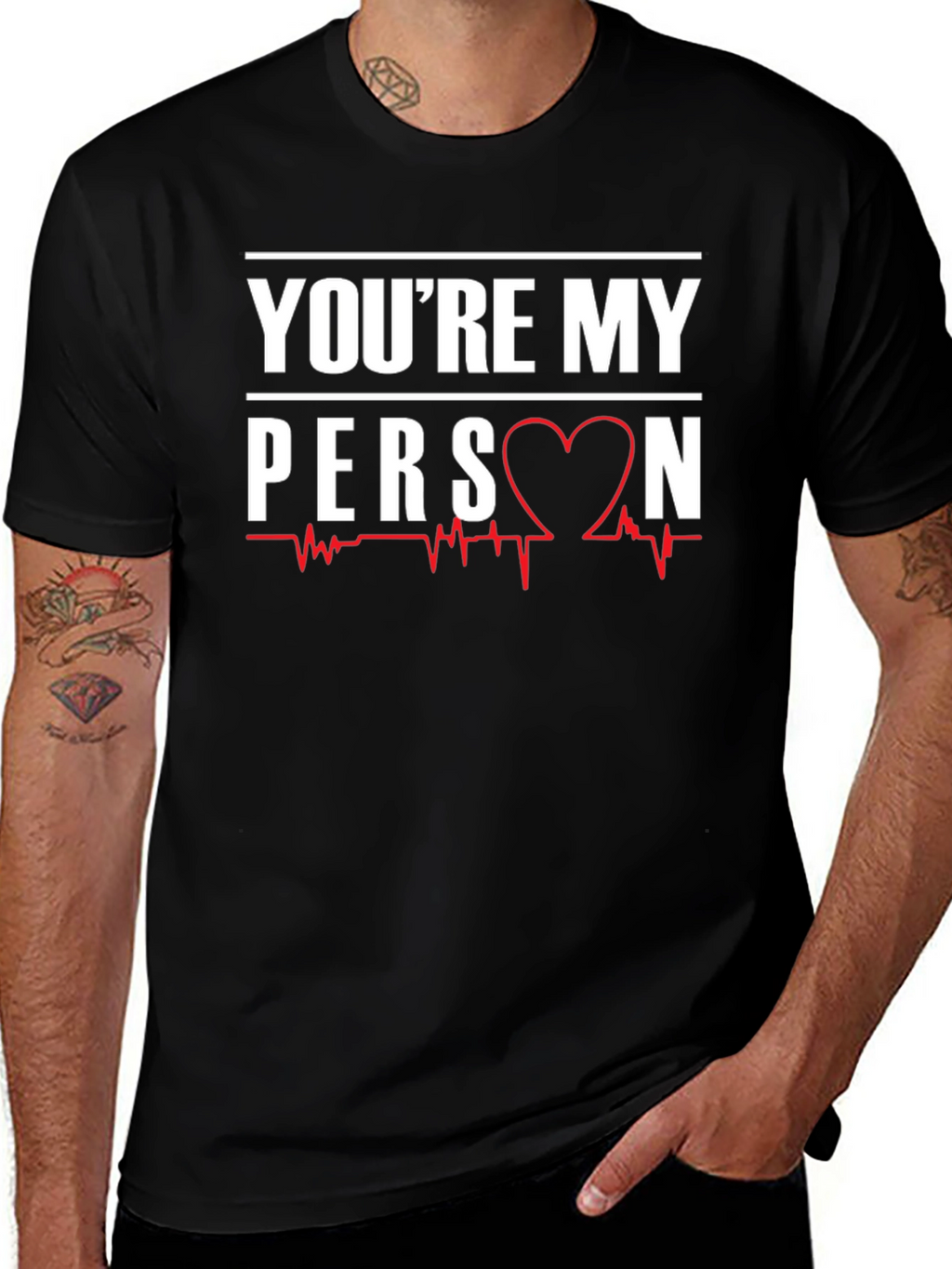 Youre My Person Heartbeat Graphic T-Shirt