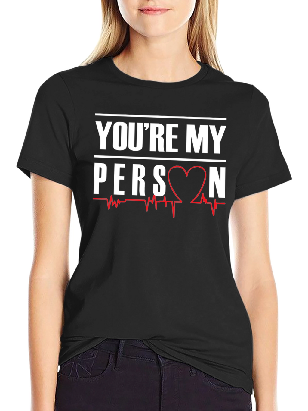 Youre My Person Heartbeat Graphic T-Shirt