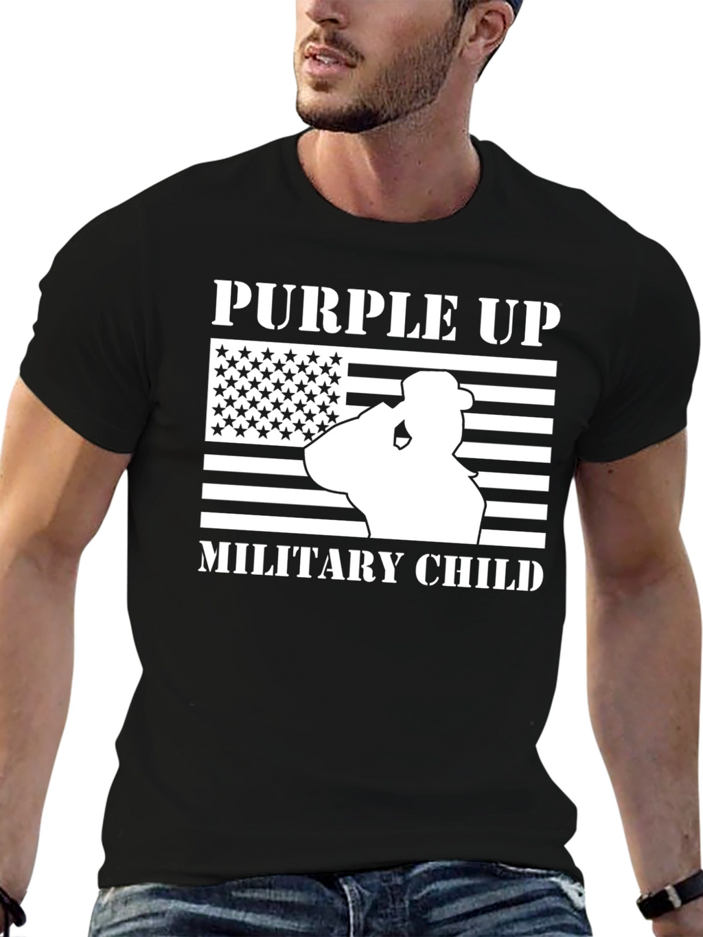 Purple Up Military Child T-Shirt