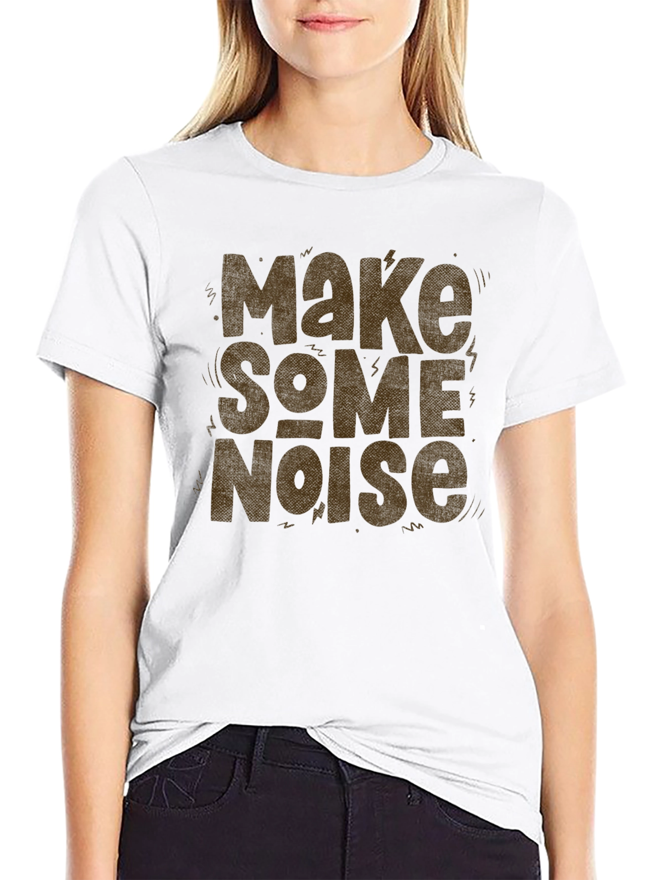 Make Some Noise Graphic Tee - Bold Statement Shirt