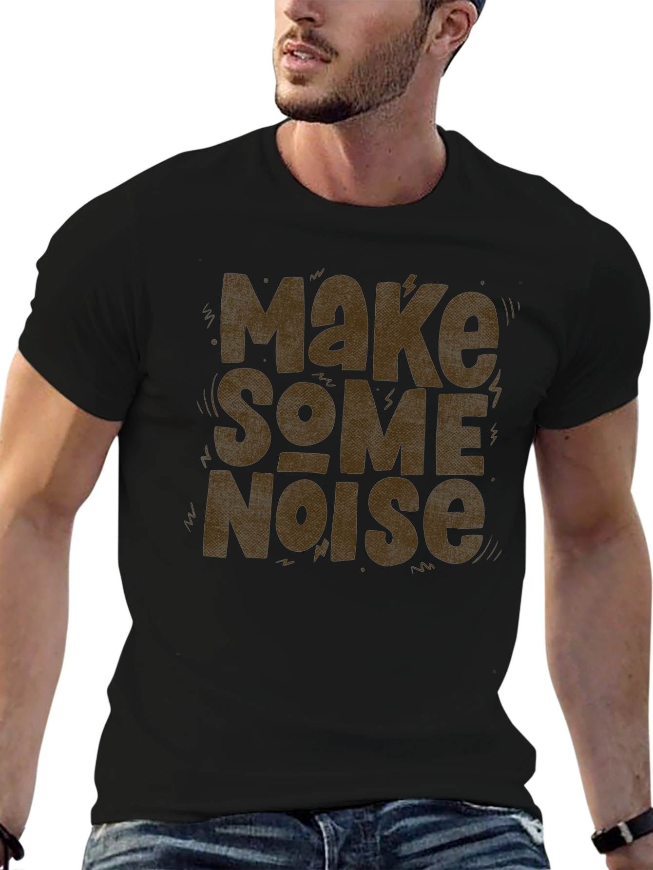 Make Some Noise Graphic Tee - Bold Statement Shirt